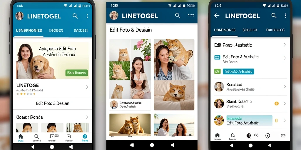 Antarmuka pengguna yang intuitif dan fitur unggulan LINETOGEL.