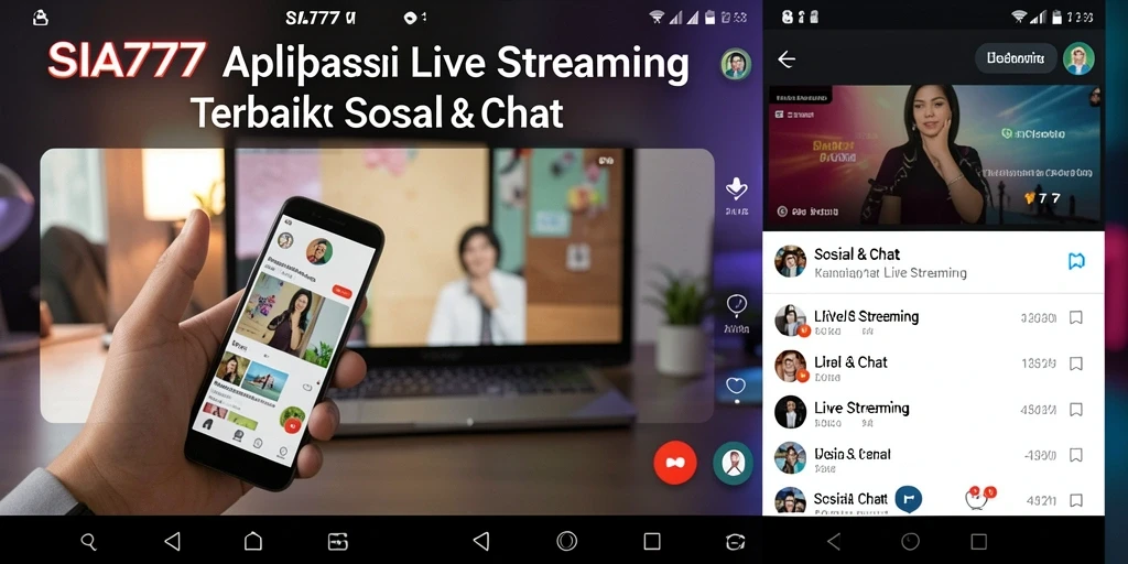 Tampilan antarmuka SIA777 yang menarik dan fungsional untuk Live Streaming.