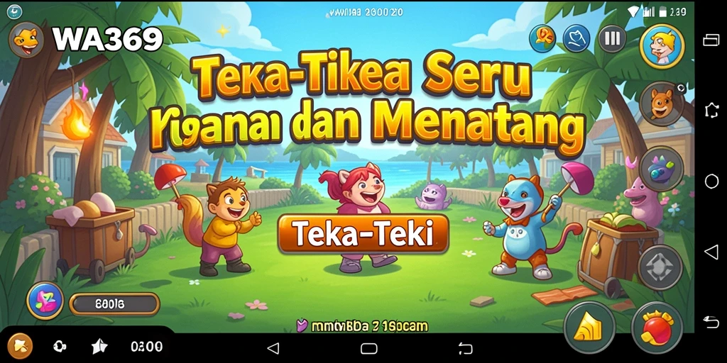Tampilan antarmuka permainan Teka-Teki WA369 yang menarik dan interaktif.