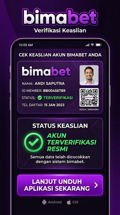 Tampilan kanal resmi bimabet